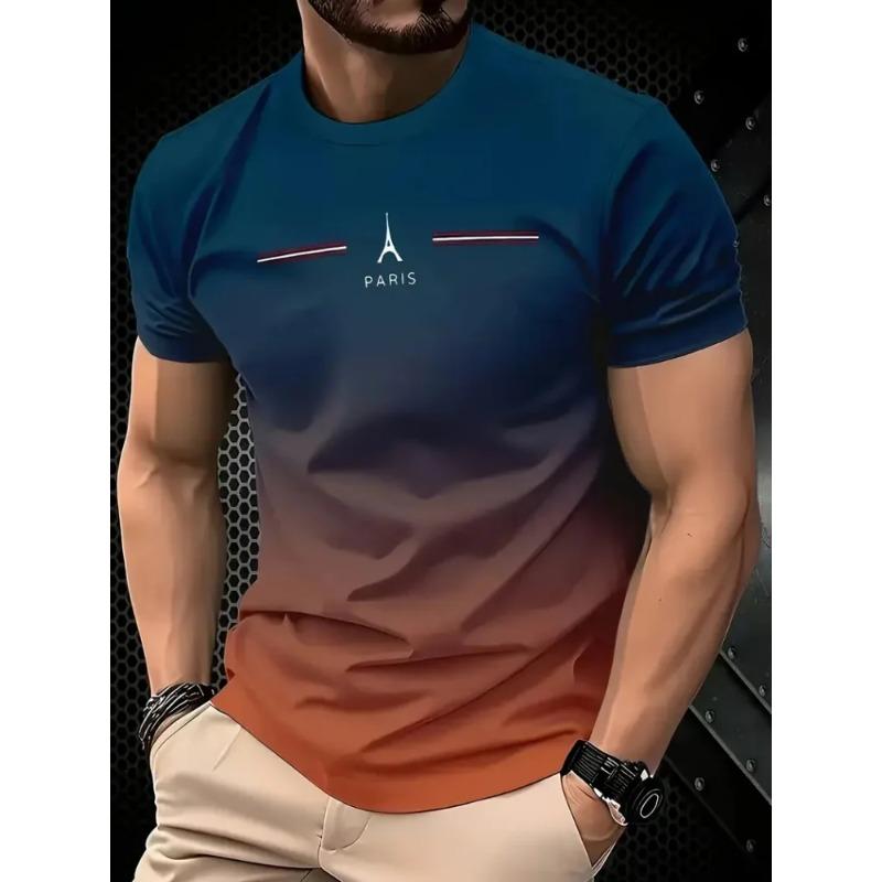 Casual Loose Short Sleeves Comfortable Versatile Short Sleeves Fashionable T-Shirts Men’s S
