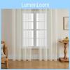 Solid Color Modern Light Transmission Curtain Bedroom Living Room Sheer Semi
