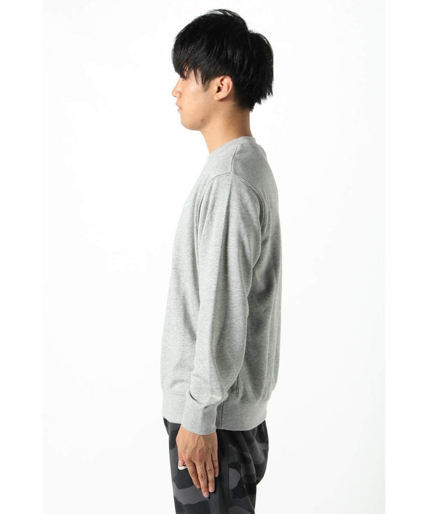 Nike Sportswear French Terry Crew BV2667 063 Long Sleeve XL Gray Men's