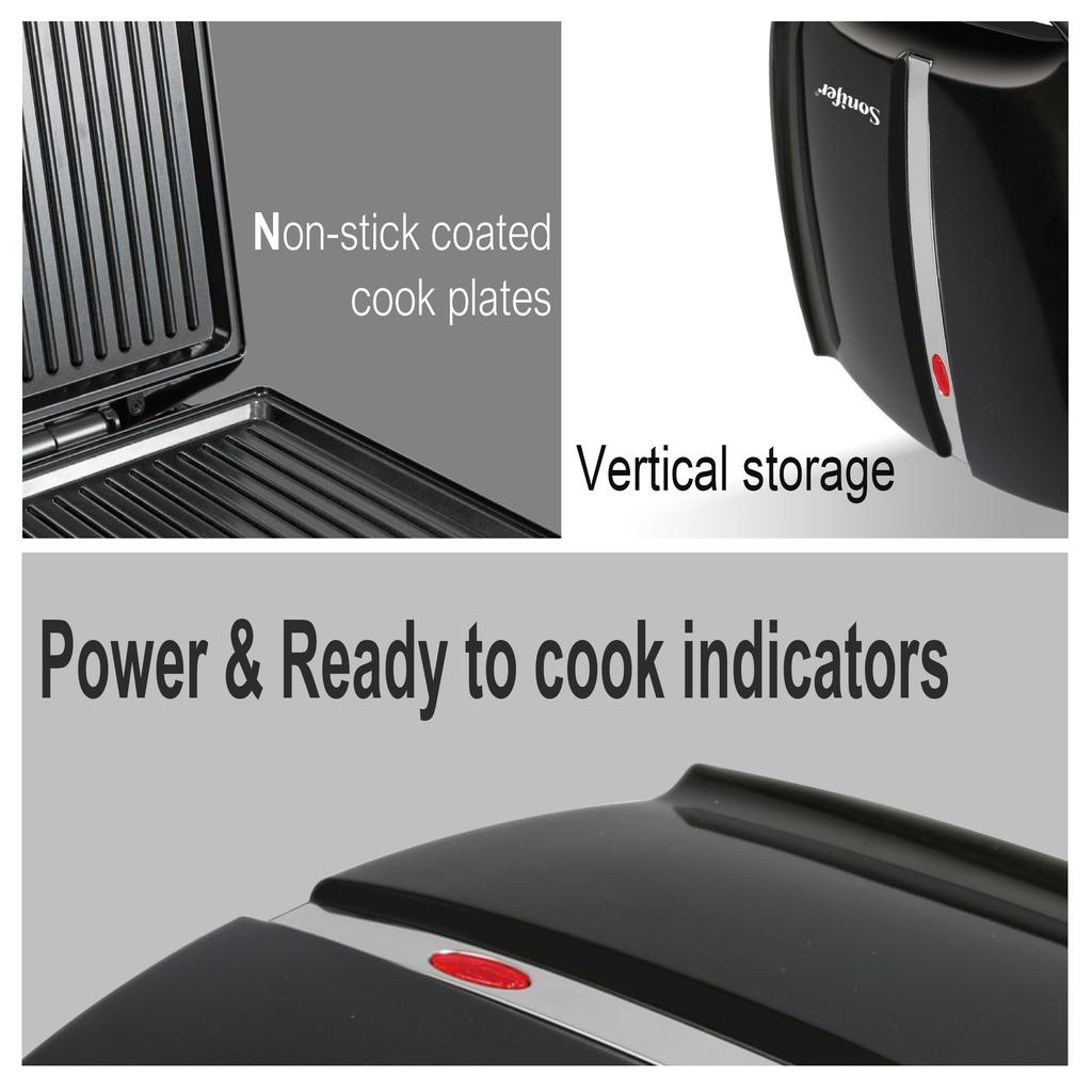 1400W 220V Electric Large Sandwich Maker Machine Grill Plate Kitchen Breakfast Maker Non-stick Coating Plate For Gift