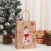 Saco de Presente de Papel Kraft de Natal com Hot Stamping - Embalagem para Doces e Lembrancinhas