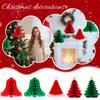 Honeycomb Christmas Ornaments, Christmas Tree Bells, Santa Hats, Paper Hanging Garlands