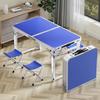 Portable Outdoor Aluminum Folding Table with Stools