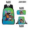 Classic Amanda the Adventurer 3D Print 3pcs/Set Pupil School Bags Laptop Daypack Backpack Inclined Shoulder Bag Pencil Case