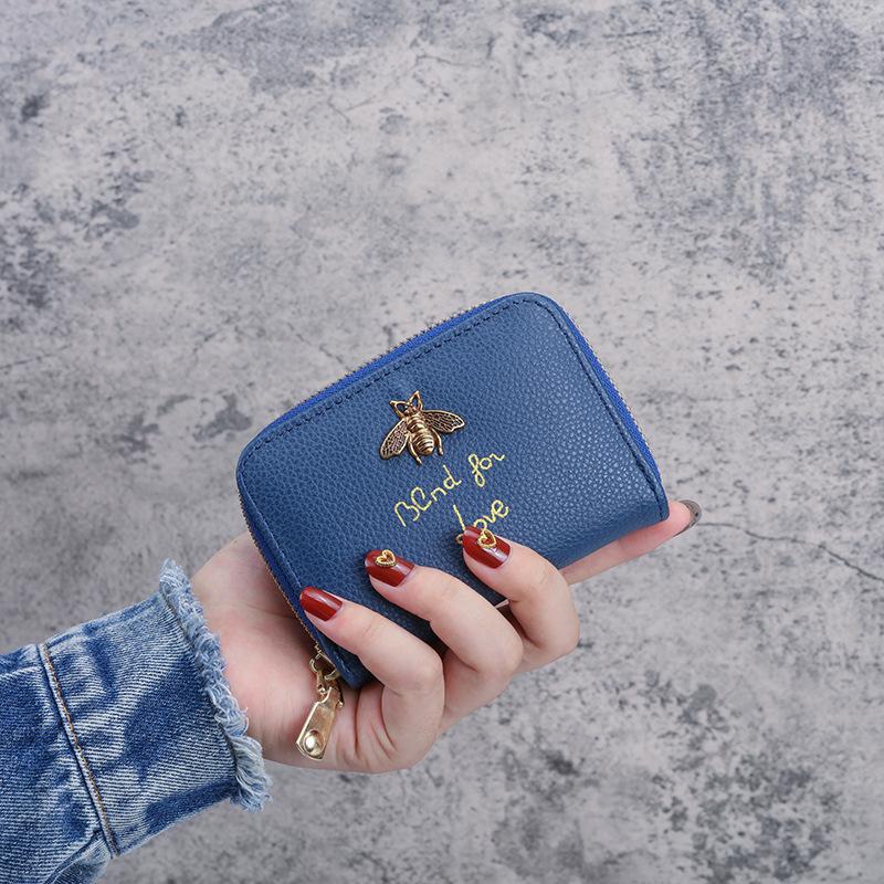 מחזיק ארנק מיני קטן מעור נשים רוכסן תיק מצמד ארנק מטבעות