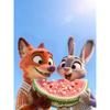 Disney DIY Pearl Art Painting Zootopia Nick and Judy Home Wall Decoration Pearl Gem Painting Pictures Crafts Home Decoration