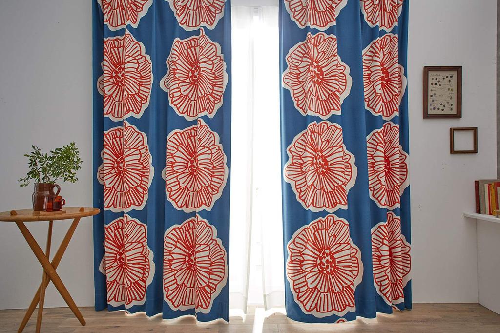 Suminoe Blackout Dark 100 x 135 1 V1245 Curtains, Blue, cm, Dairin, Washable, Piece,