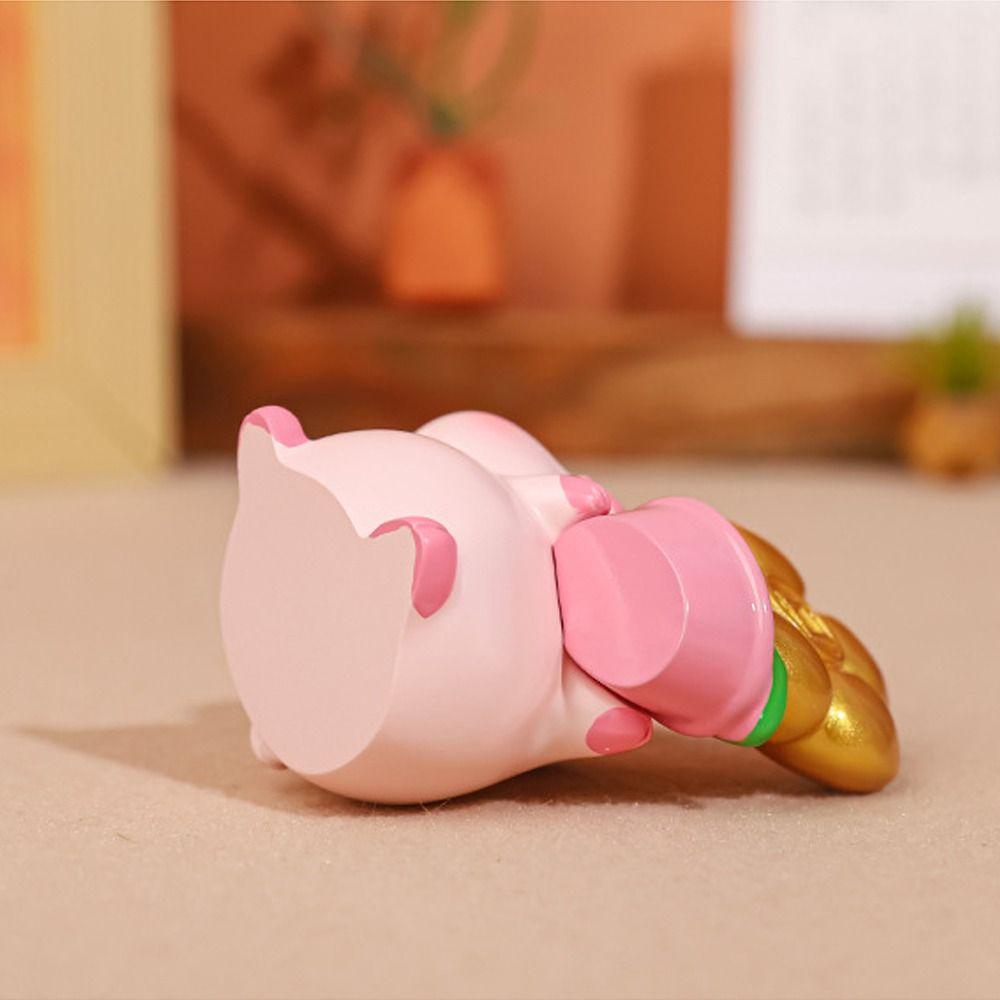 Chinese Style Blessing Pig Statue Fortune New Year Pig Figurine Lucky Pig Figurine  Party Supplies