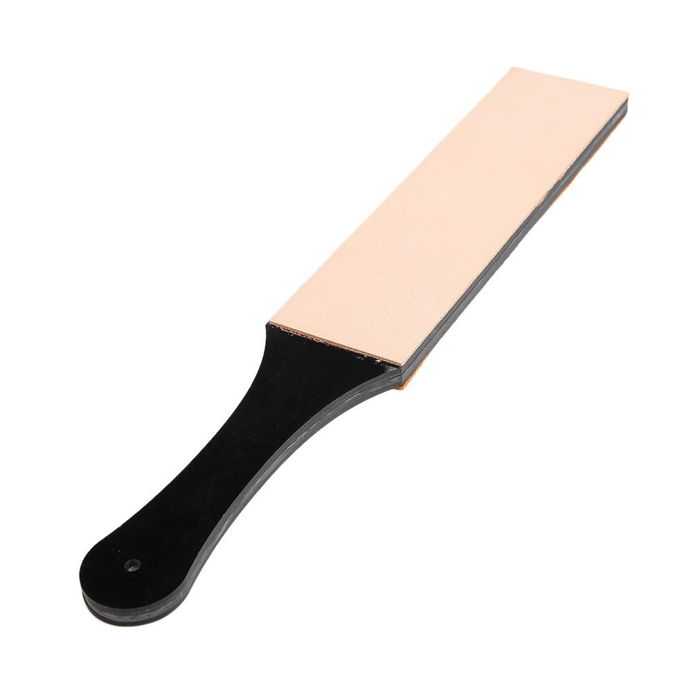 Double-Sided Leather Sharpening Strop Knife Blade Sharpener Home Sharpening Tool(Large Size )