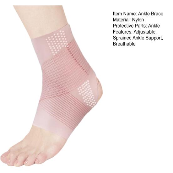 Ankle Support Brace Men Women Ankle Compression Sleeve Foot Brace with Adjustable Wrap for Sprained Achilles Tendonitis Plantar Fasciitis