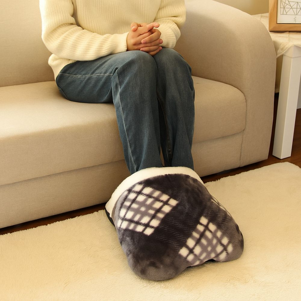 Creative Soft Foot Warming Mat Insulation Comfortable Warm Feet Shoes Not Charging Double Feet Foot Warmer Home Office