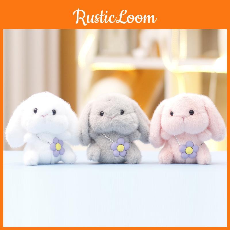 Toy Bunny Plush Keychain With Pp Cotton Filling For Kids Stuffed Animal Gift