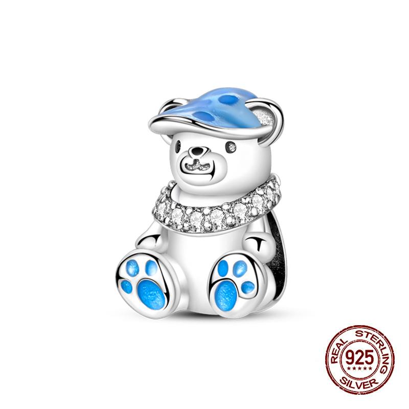 Charms Kupferrosa Katze Eule Tier Herz Zirkonia Charm Perlen Passen Original Armbänder Feiner DIY Schmuck