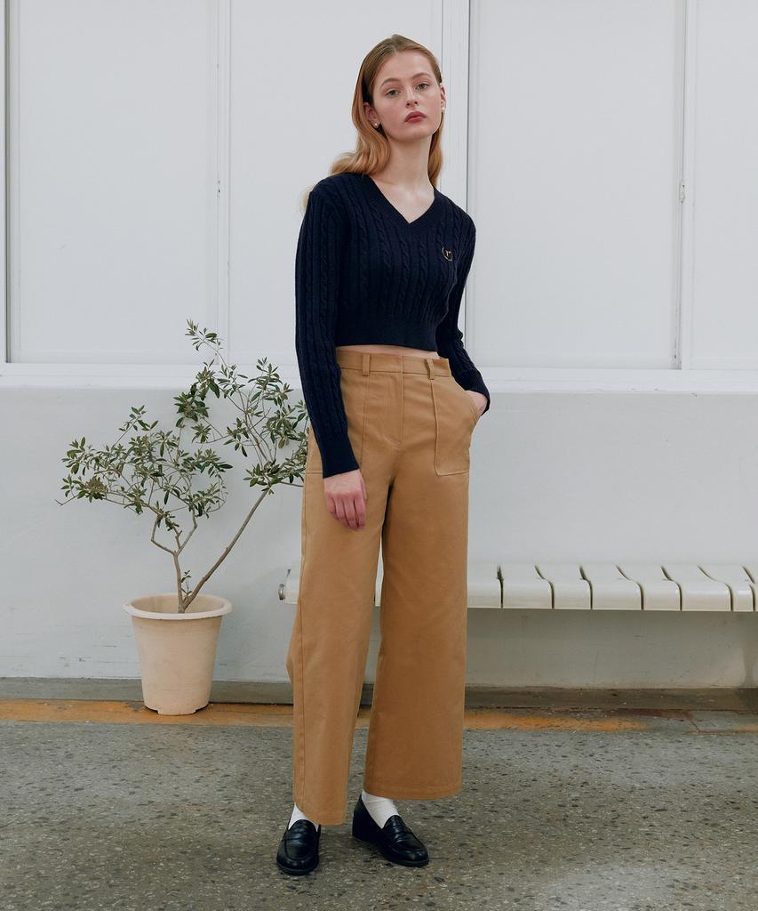 ROLAROLA Cotton Pocket Pants Beige