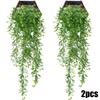 2Pcs Artificial Ivy Flower Vine Garland Hanging Home Garden Trailing Basket Plant