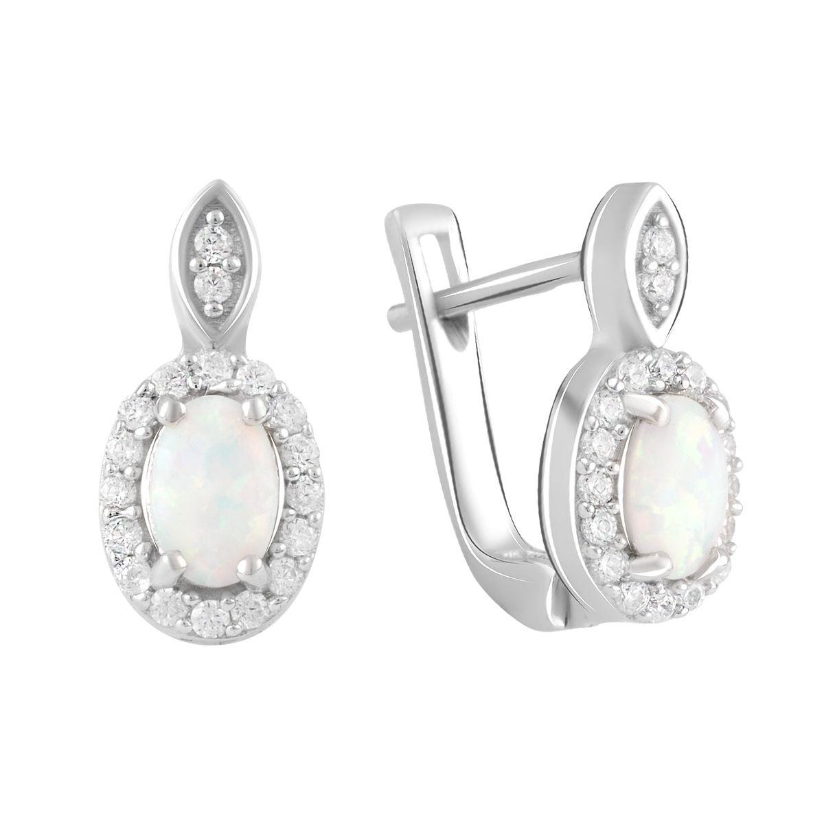 

Срібні сережки з опалом 0.325ct (2085621)