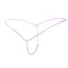 Sexy Women Pearl G-String And Thongs Solid Low Waist Underwear 