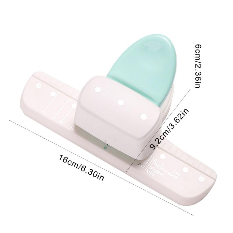 3 Hole Puncher 4mm Round Hole Punches Machine 19mm Hole Spacing for Binder Notebook Scrapbooking Paper Punching Tool