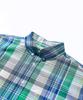 SOUNDSLIFE [Japan Fabric] Back Loop Short Sleeve Check Shirt Blue