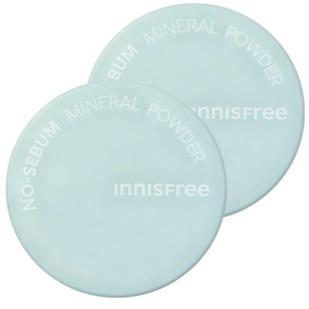 Innisfree No-Sebum Mineral Powder Duo Set (5g X 2)