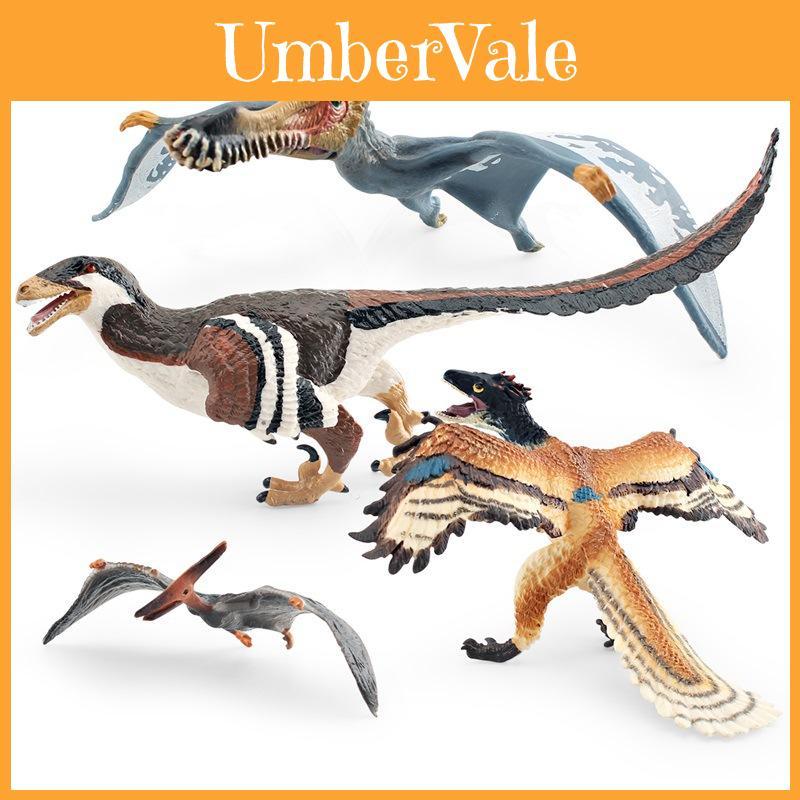 Realistic Jurassic Desktop Model Of Archaeopteryx Pterosaur And Dromaeosaur With Stunning Detail