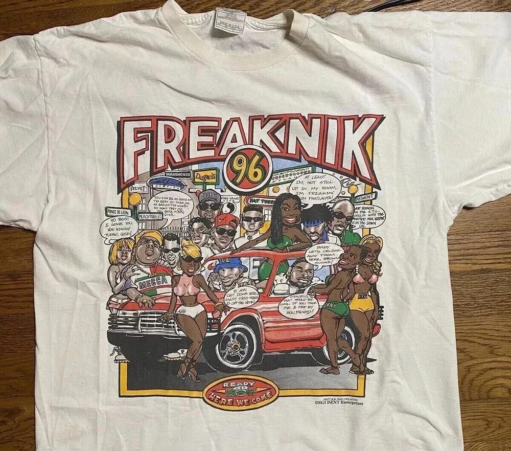 Vintage Freaknik T-Shirt White Color Reprint Gift Fan Shirt Men Women S-5XL Unisex T-Shirt M