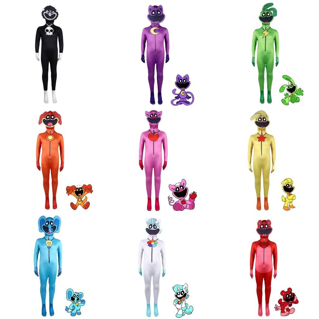 Playtime Smiling Poppy Critters Cosplay Costume Kids Adult Halloween Jumpsuit