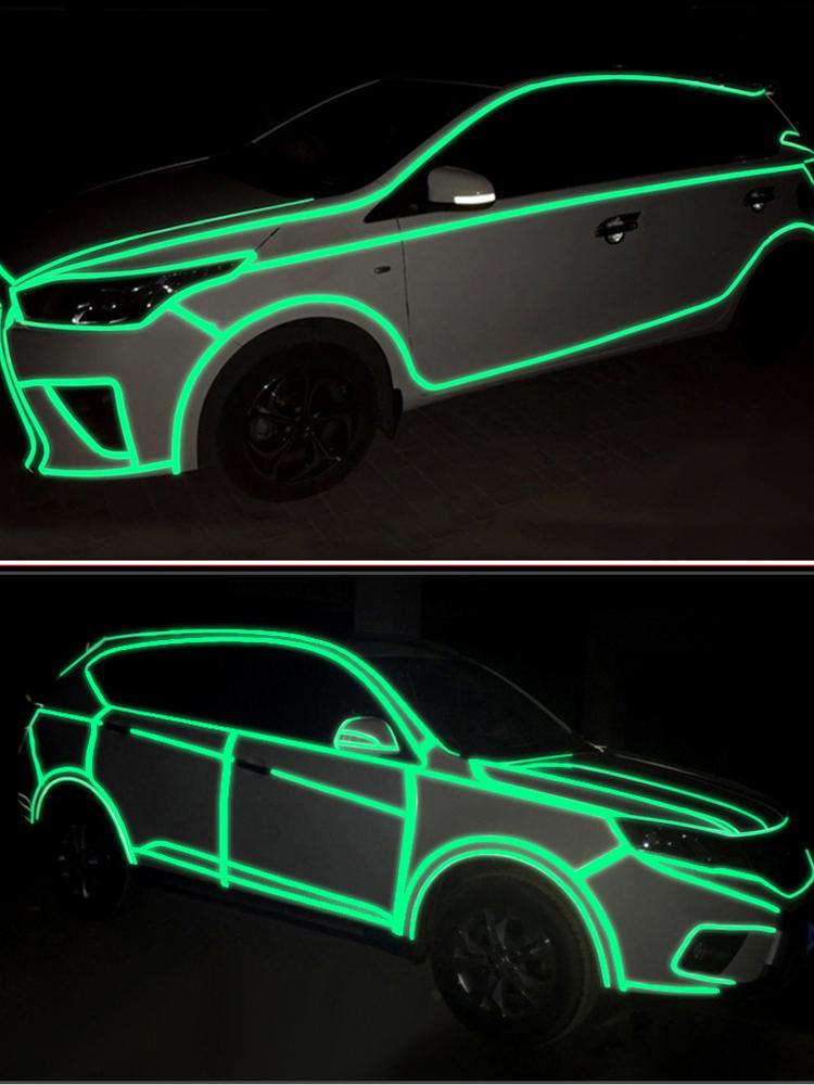 1cm*20/10/8/5m Reflective Tapes Reflectors Warning Tape Night Safety Sticker White Red Orange Green For Bicycle Car