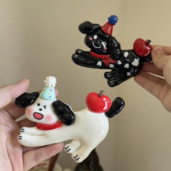 Cartoon Dog Resin Refrigerator Magnet DIY Cat 3D Kitten Puppy Magnetic