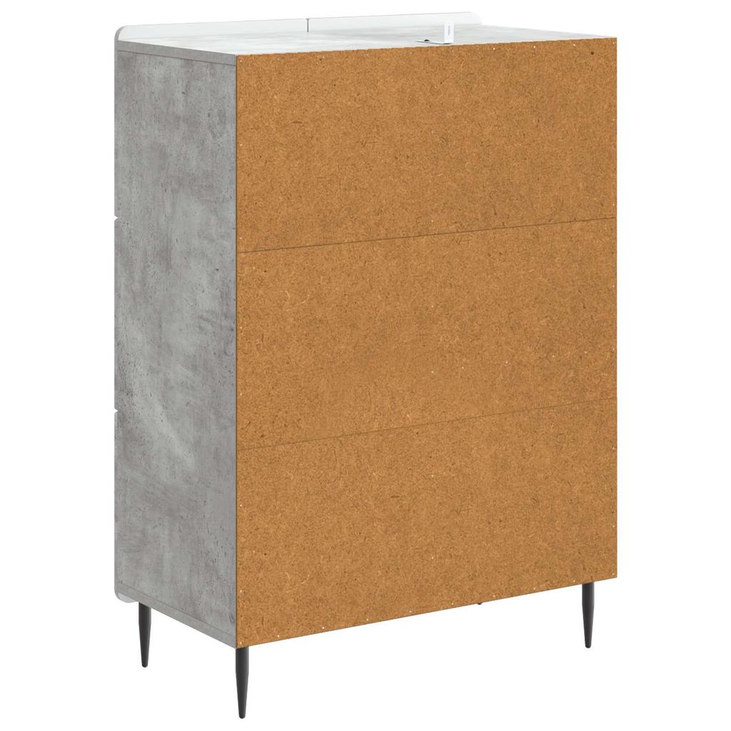 Sideboard Concrete Grey 66 x 34.5 x 91.5 cm Engineered Wood