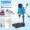 Compact 220V High-Power Bench Drill Press: Multifunctional High-Precision Rotary Milling Machine