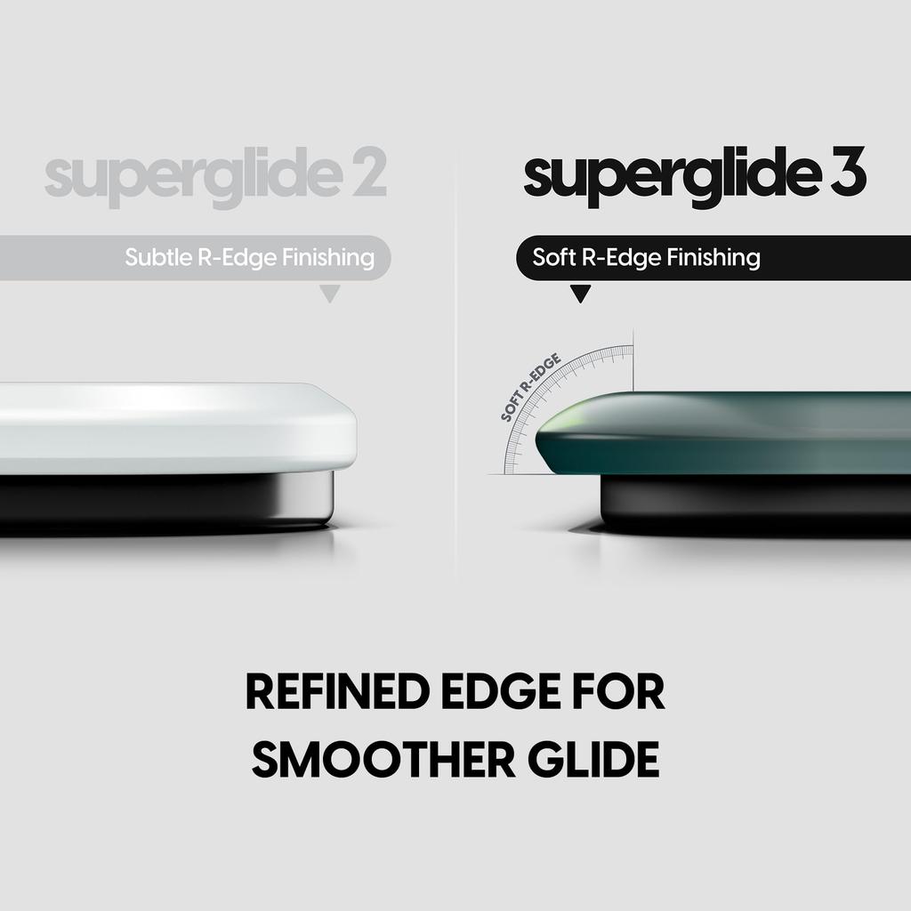 Pulsar Gaming Gears eSports Specification Gaming Mousepad Superglide3 Glass 49cm x 42cm Mousepad, Non-Slip, (XL, Green)