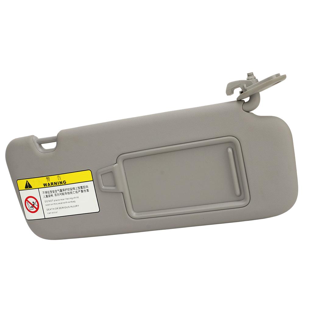 Passenger Side Sun Visor with Mirror 85220 F0100TTX for Elantra AD 2016 To 2019 Grey