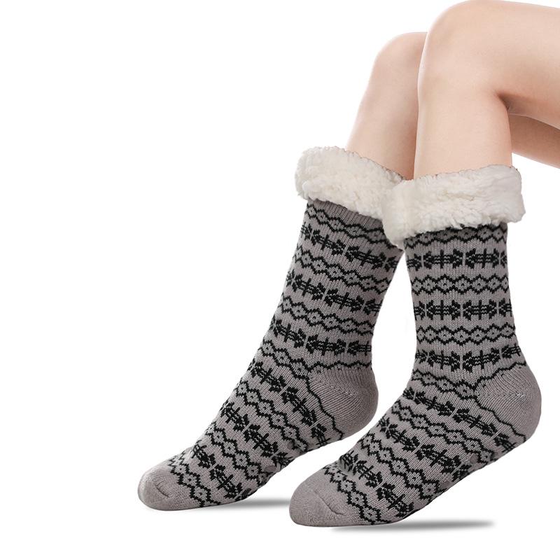 Men's Ultra-Thick Winter Floor Slipper Socks - Cold-Proof Blanket Style for Home & Sleep