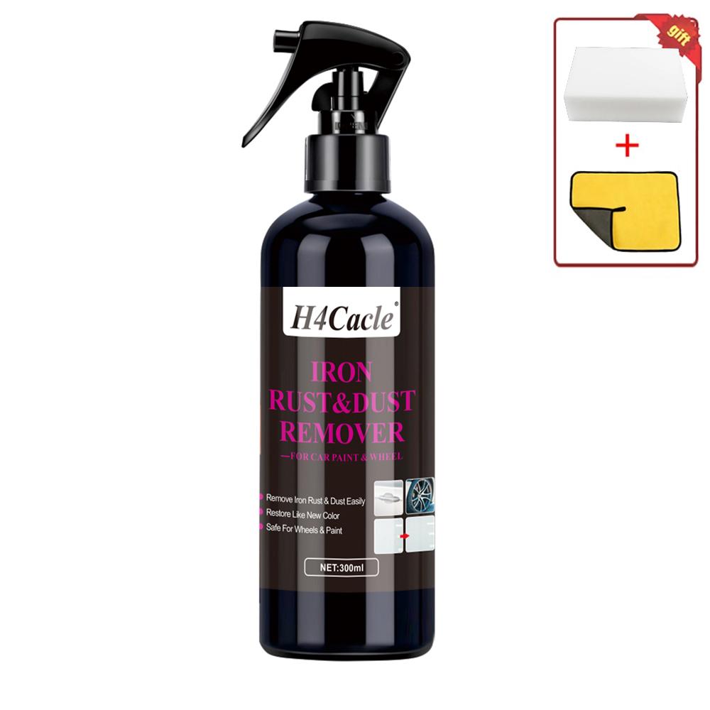 

H4Cacle Car Iron Remover Protect Paint Wheels and Brake Rim Metal Dust & Iron Powder Remover 300ML