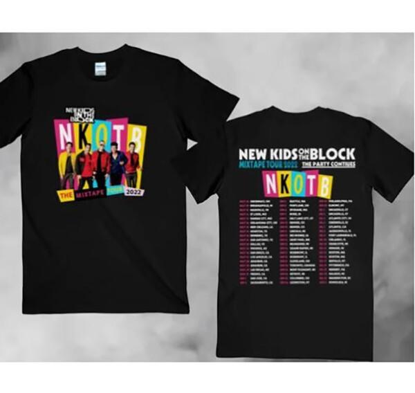 New Kids Tour 1989 T-shirt Music Concert NKOTB Merch NKOTB the Mixtape Tour M