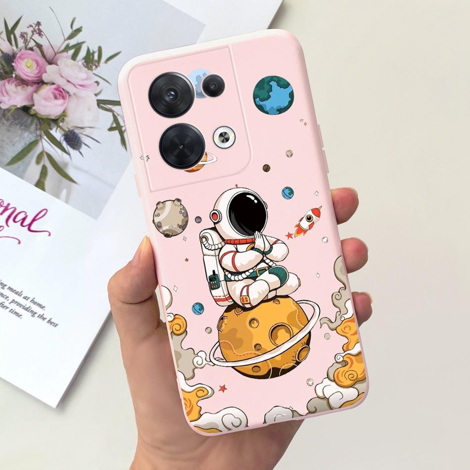For OPPO Reno8 CPH2359 Case Reno8 Pro CPH2357 Reno 8 8Pro 5G Lovely Cartoon Candy Color Soft Silicone TPU Phone Back Cover