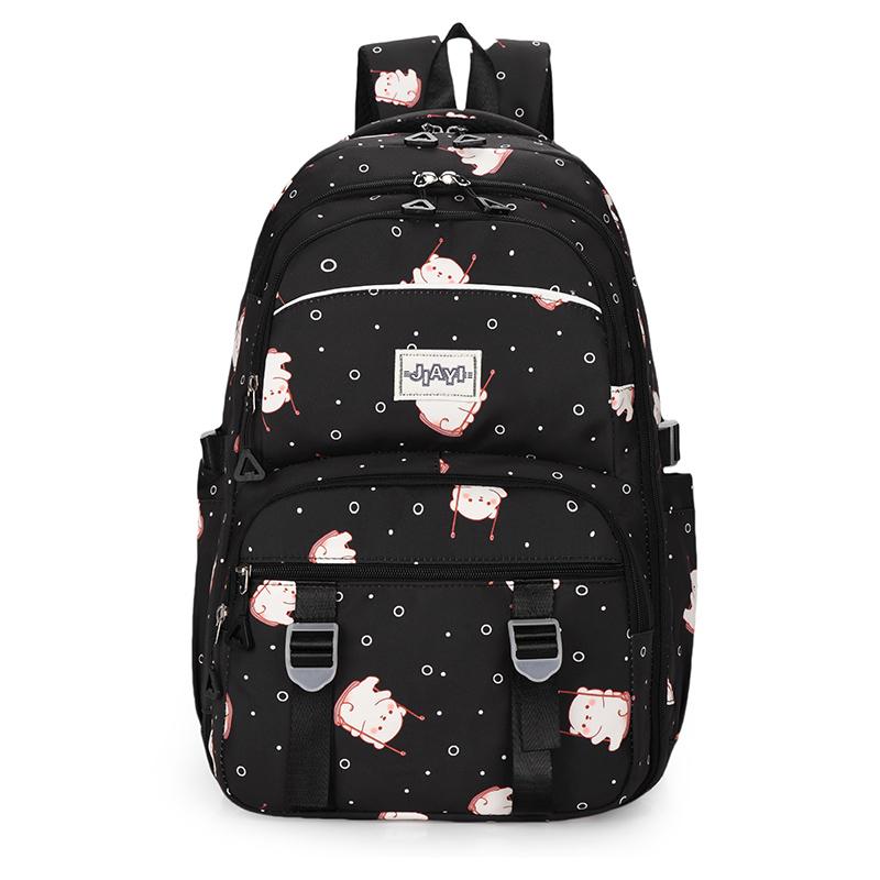 Women's Print Backpack Girls Large Capacity Backpack Cartoon Student Schoolbag