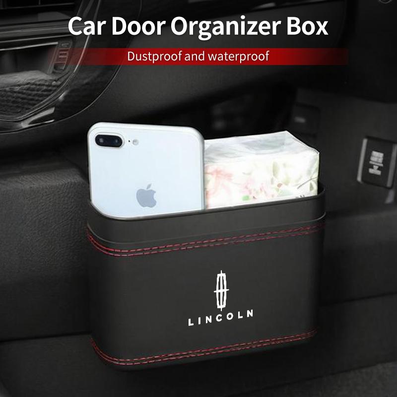 Car accessories interior Car storage press-down style trash can For Lincoln MKZ MKX Aviator Navigator Continental Voyager gyu7