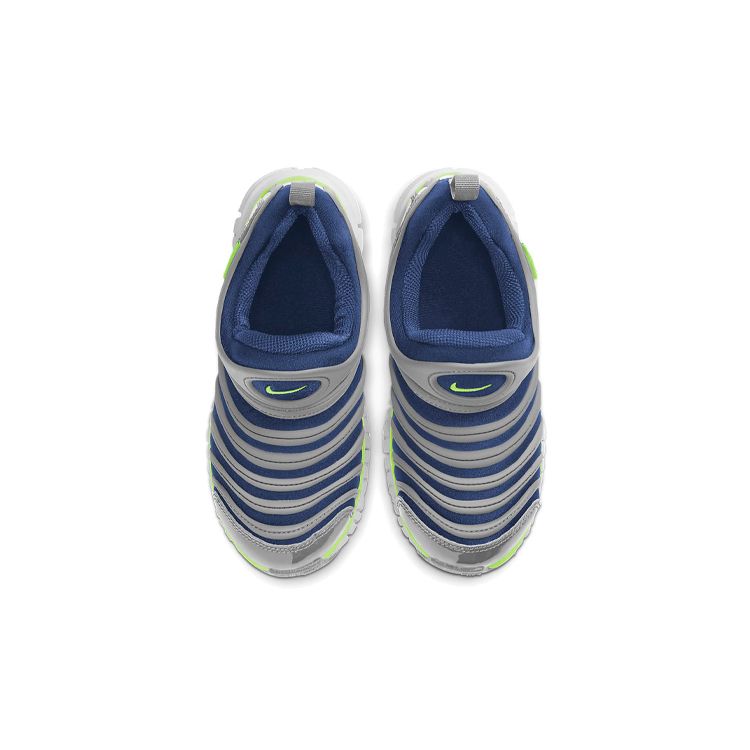 Nike Dynamo Free Comfortable Non-Slip Shock Absorbing Wear-Resistant Kids Casual Shoes Kids Casual Shoes Gray Blue Green 343738-436