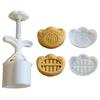 Gold Ingot Shape Mooncake Press Mold Cookie Stamps Moon Cake Makers Decors Tool