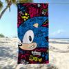 Speed S-Sonic The Hedgehogs Towel Kids Microfiber Quick Dry Sandproof Towel, Boys Girls Summer Pool Beach Swim Towel