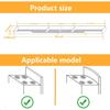 Silicone Stove Top Shelf 30" Magnetic Over Stove Top Shelf with Zero Installation Spice Rack with Partition and Perimeter Fence