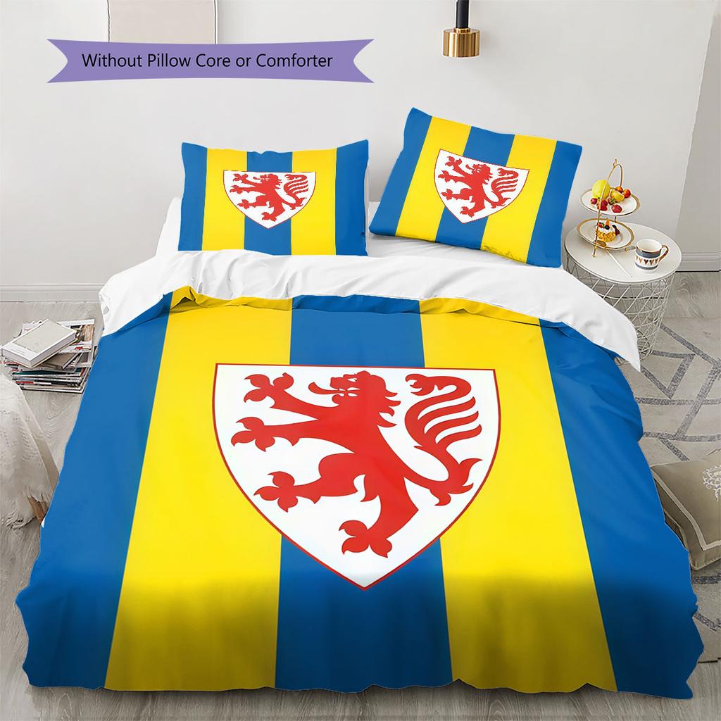 Eintracht Glory Bedding Quilt Set Quilt Cover Pillowcase Home Decoration Birthday Gift (1 * duvet cover + 2 * pillowcase, without core)