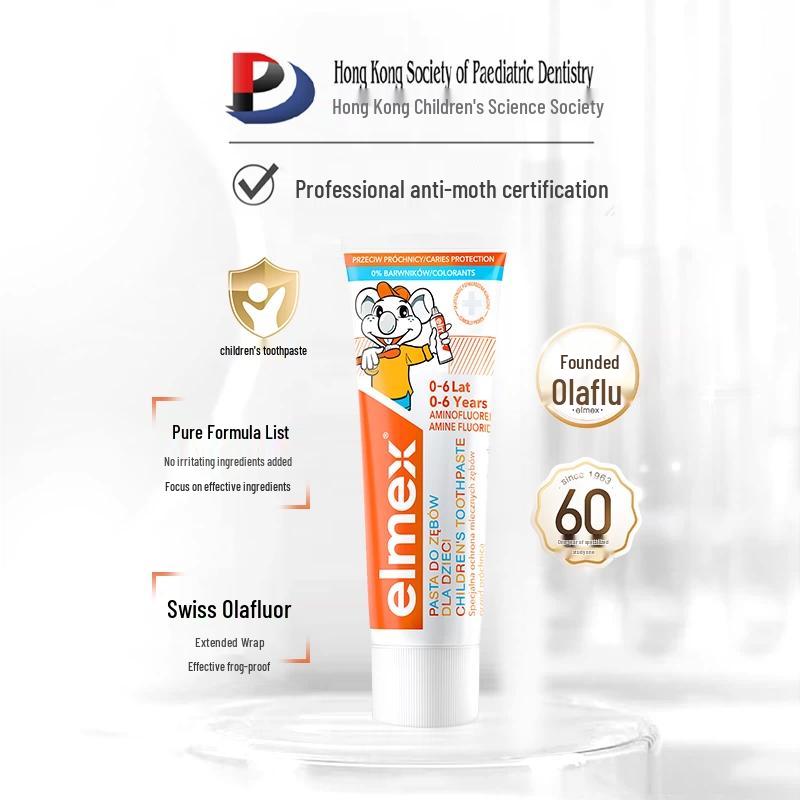 ELMEX Baby & Kids Fluoride Toothpaste 0-6 Years