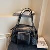 Large Capacity Shoulder Bag, Soft Leather Underarm Crossbody Bag, Street Style Hot Girl Tote Bag, Multi-pocket Commuter Bag