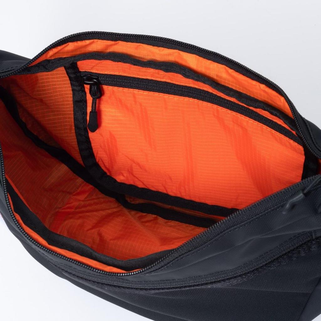 BEAMS DESIGN Elastic Mesh Shoulder Perfect for Travel Bag, Lightweight, Natural, Water-Repellent, Black,