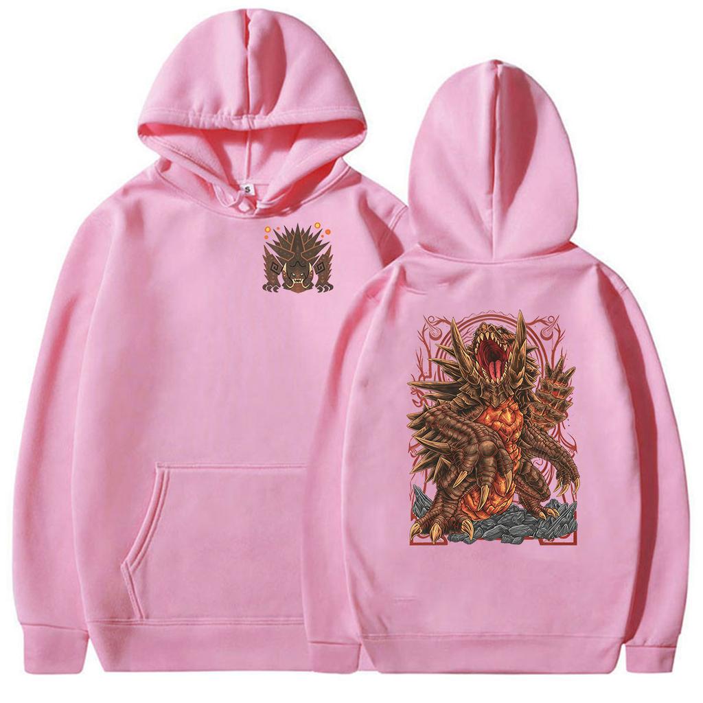 Game Monster Hunter Akantor The Black God Hoodie Vintage Long Sleeve Fashion Sweatshirt Player Pullover Clothing Hoodies