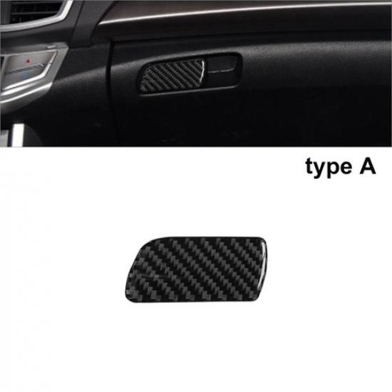 Carbon Fiber Interior Glove Box Handle Cover Trim For Honda Accord 13-17 Type A
