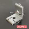 2 Holes Vertical Corner Brackets 1515 2020 3030 4040 4545 Aluminum Alloy 2 Hole 90 degreee Inside Corner Bracket